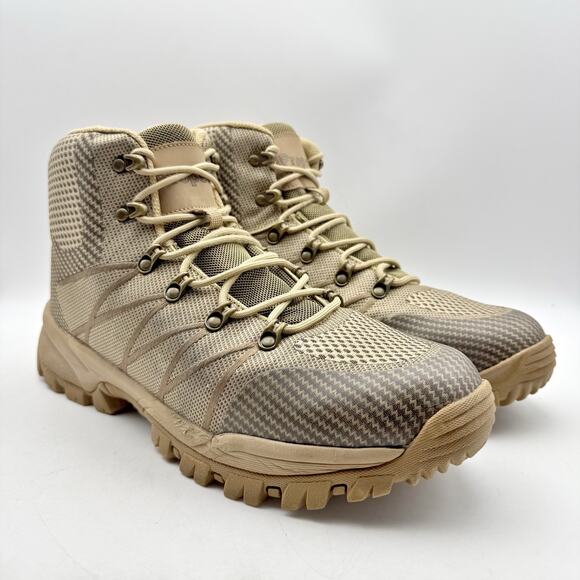 Propet Mens Traverse Hiking Mid Boots US 12 XXWIDE Tan Brown Waterproof GUC main image 10